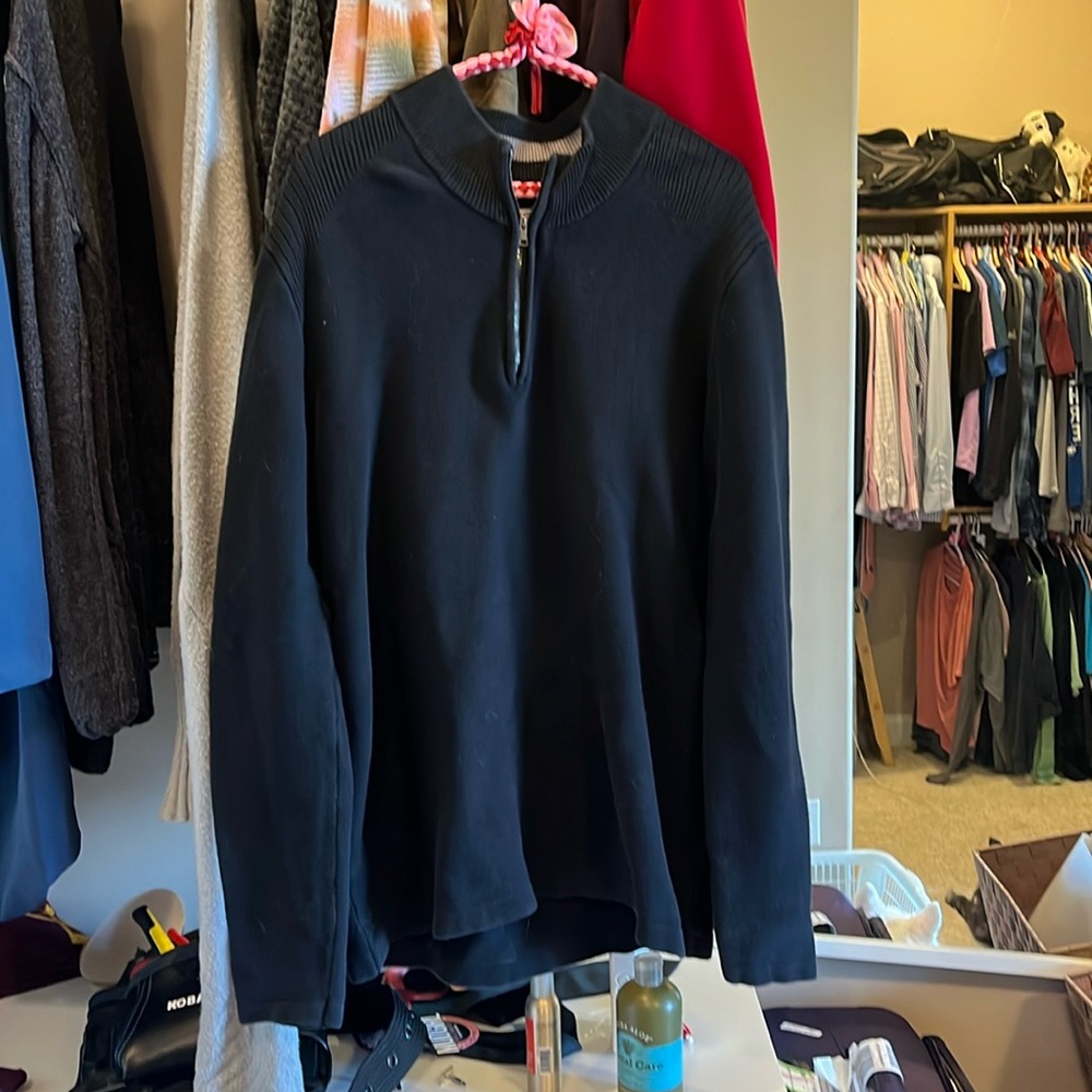 Flag and Anthem Black Sweater